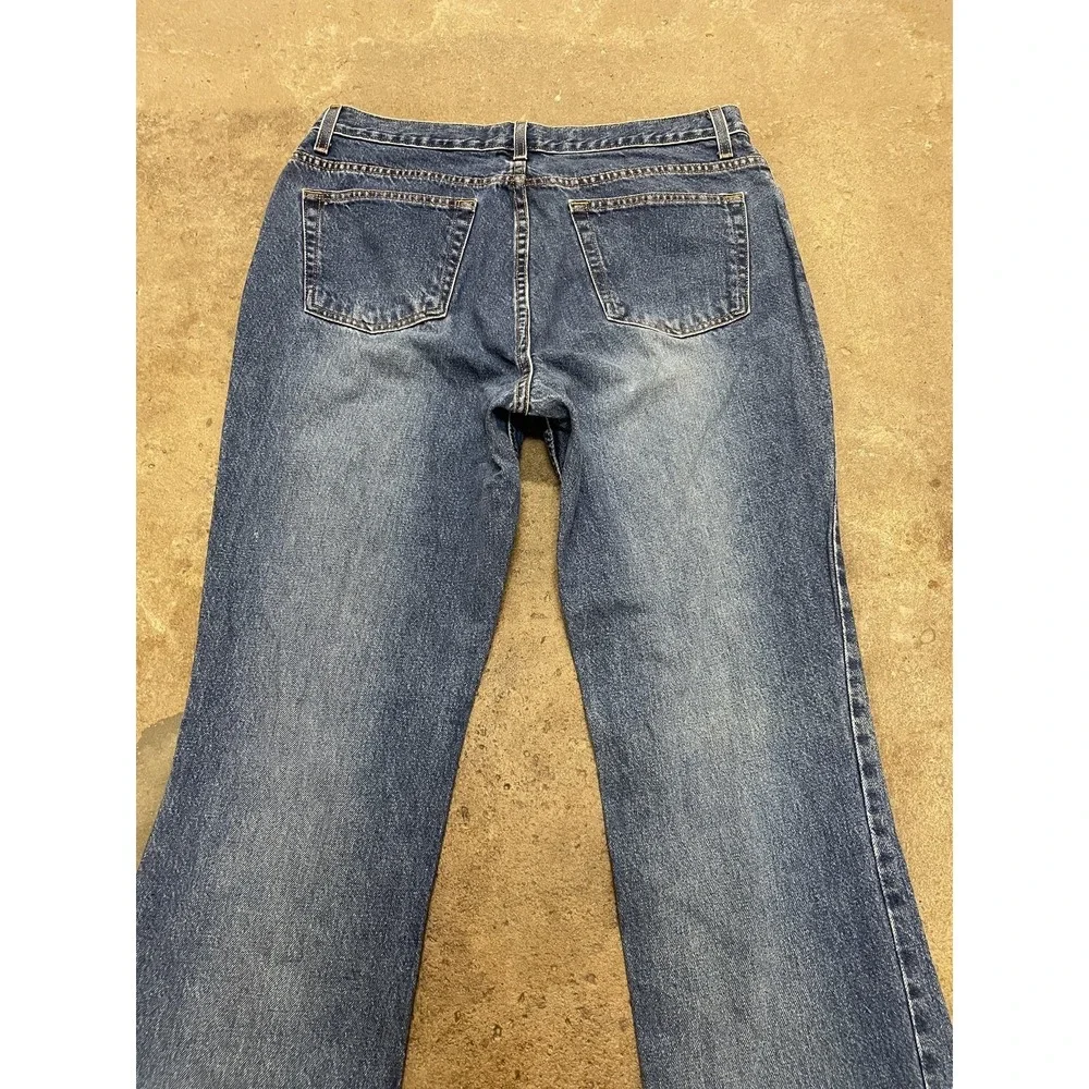 Gap Jeans Womens 14 Long Mid Rise Medium Wash Blue Boot Cut‎ 100% Cotton Denim